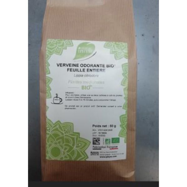 VERVEINE ODORANTE BIO FEUILLE ENTIERE IPHYM Feuille de verveine odorante bio, entière, vrac, sac 50 g