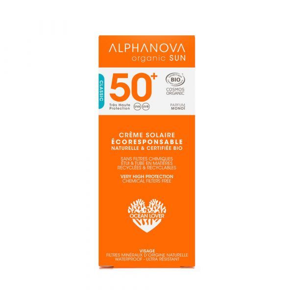 Alphanova Soin solaire SPF 50 + BIO - tube 50 g