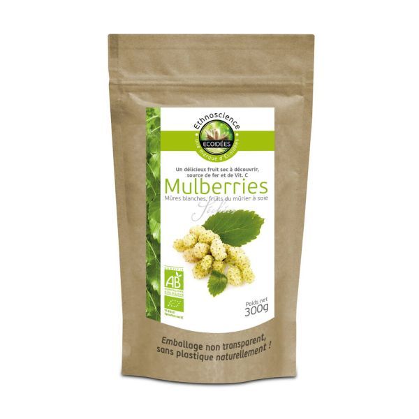 Ecoidees Mulberries, mûres blanches BIO - sachet 300 g