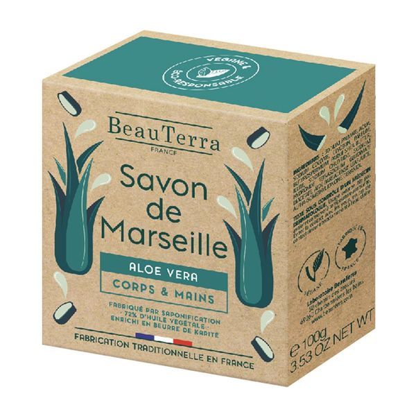 BEAUTERRA Savon de marseille Aloe Aera 100g