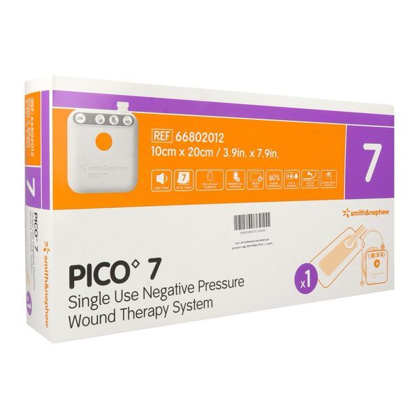 PICO7 Kit, dispositif de traitement par pression négative, 1 pansement, 10 cm x 20 cm (ref. 66802012), unité