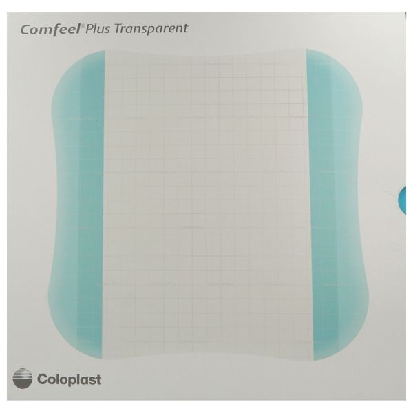COMFEEL PLUS TRANSPARENT Pansement hydrocolloïde transparent, semiperméable, stérile, 22,5 cm x 22,5 cm (ref. 335380), bt 10
