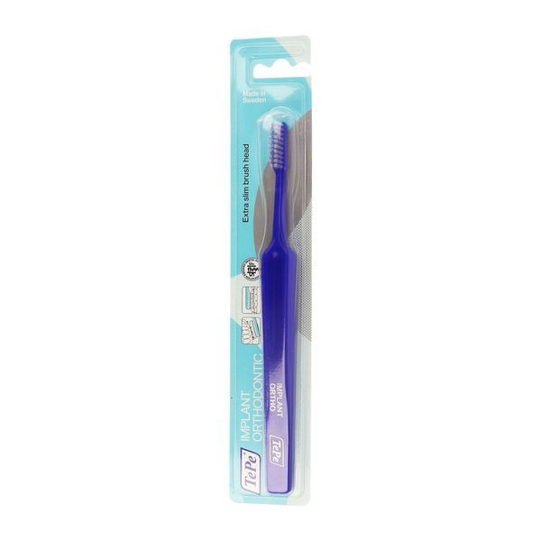 TEPE IMPLANT ORTHODONTIC Brosse à dents orthodontique, extrafine, 2 rangs, unité