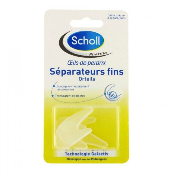 Gelactiv Separateur Orteil Fins (2Grands+1Petit) Appareil 3