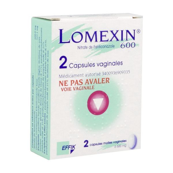 LOMEXIN 600 MG CAPSULE MOLLE VAGINALE B/2