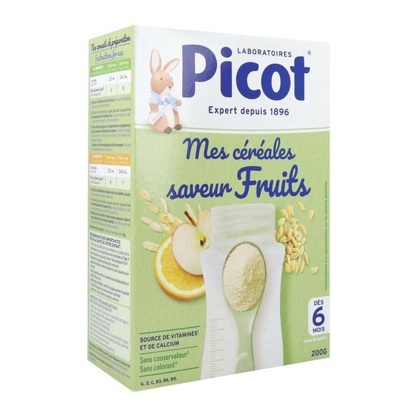 PICOT MES CEREALES SAVEUR FRUITS POUDRE BOITE 200 G 1