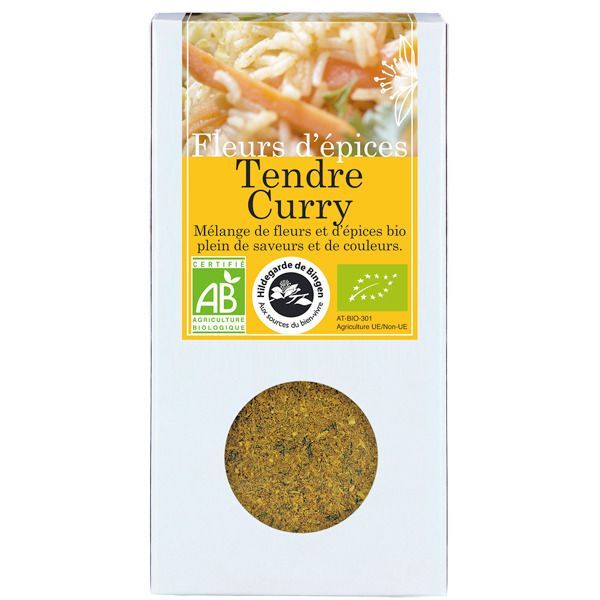 Aromandise Fleurs d'épices Tendre Curry BIO - boîte de 40 g