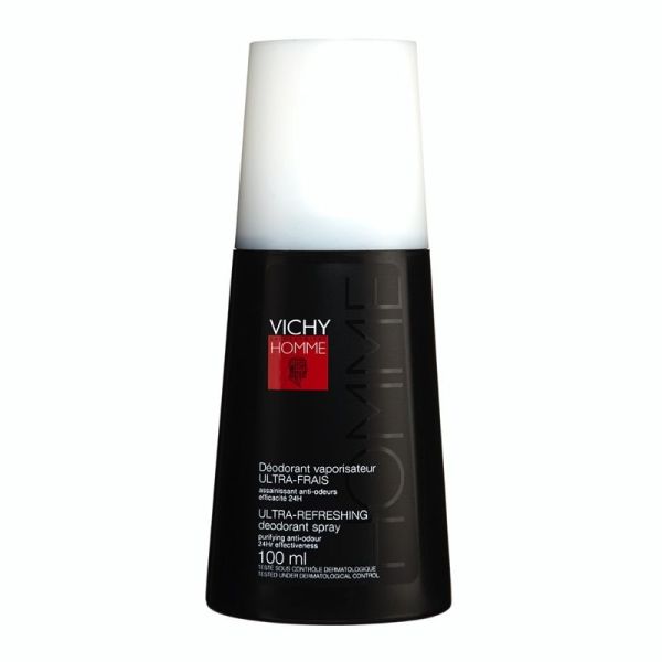 Vichy Homme Deodorant Vaporisateur Ultra Frais Solution 100 Ml 1