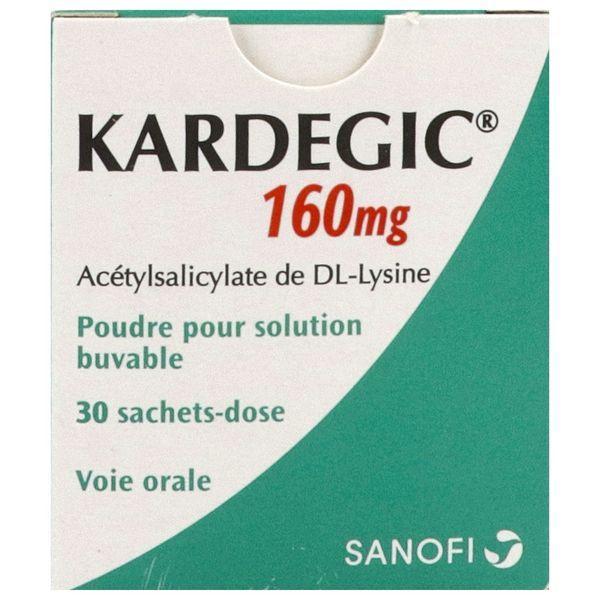 KARDEGIC Poudre pour solution buvable en sachet 160 mg, boîte 30 sachets