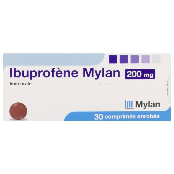 IBUPROFENE VIATRIS Comprimé enrobé 200 mg, boîte 30