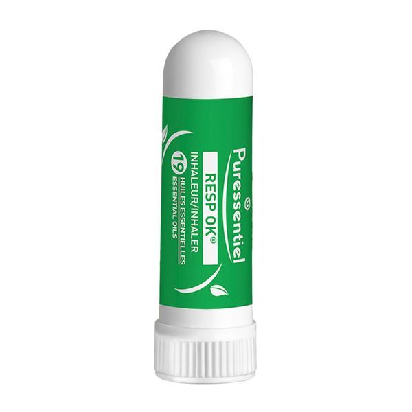 PURESSENTIEL INHALEUR RESPIRATOIRE Inhaleur de poche aux 19 huiles essentielles, tube 1 ml