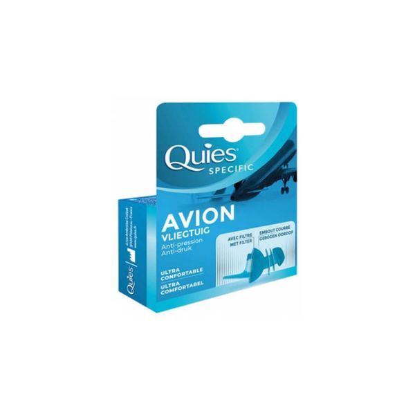 Quies Protection auditive avion 1 paire réutilisable