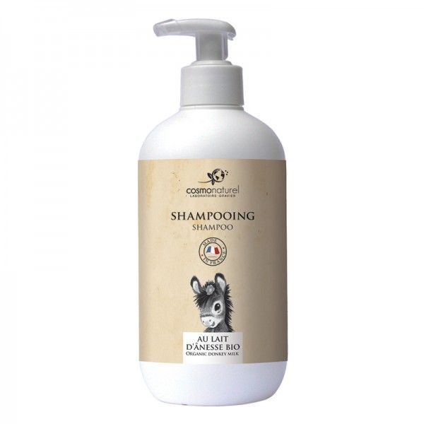 Cosmonaturel - Shampoing au lait d'anesse + HE BIO - 500 ml
