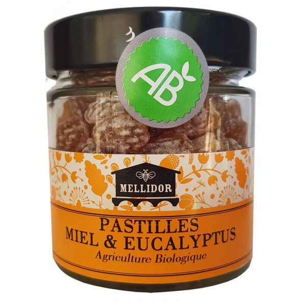 Mellidor Pastilles Miel et Eucalyptus BIO - 125 g