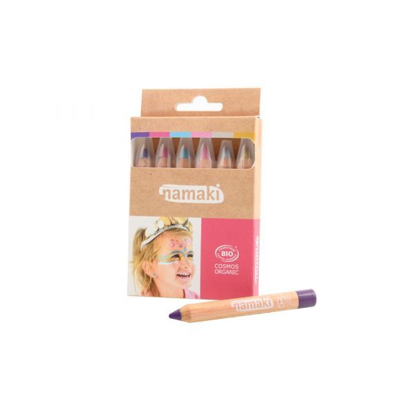Namaki Kit 6 crayons de maquillage Mondes enchantés BIO