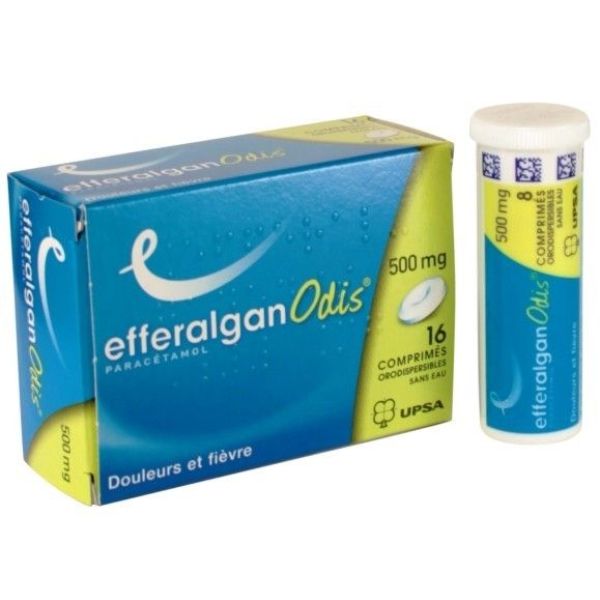 EFFERALGAN 500 MG COMPRIME ORODISPERSIBLE B/16