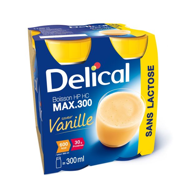 Delical Boisson 2.0 Max.300 Sans Lactose Vanille Liquide Bouteille Ml Bt 4