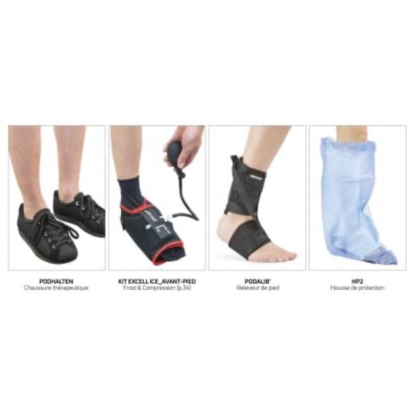 PODHALTEN ICE KIT ECXELL Chaussure thérapeutique de décharge de l'avant pied, CHUT + kit, Pointure 36 (ref. 82-1160-35), unité