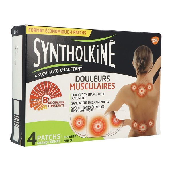 Syntholkiné Syntholkiné Patch chauffant grand format - 4 patchs
