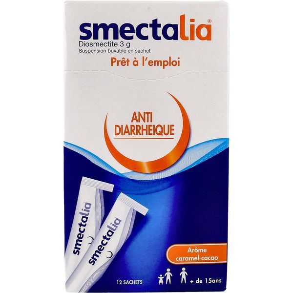 SMECTALIA Suspension buvable 3 g, boîte 12 sachets