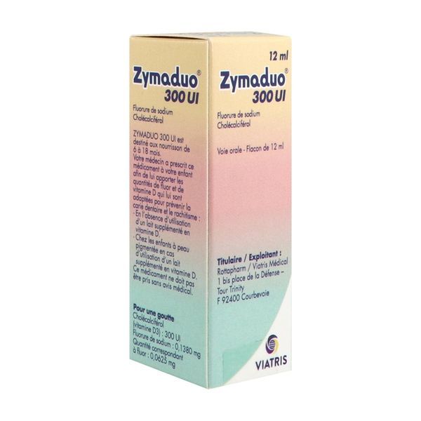 ZYMADUO Solution buvable 300 UI, flacon 12 ml avec bouchon compte-gouttes