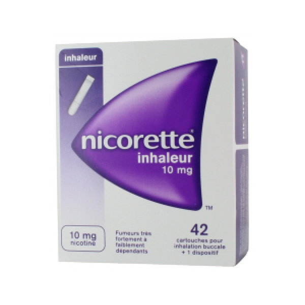 Nicorette Inhaleur 10 Mg Cartouche Pour Inhalation Buccale B/42