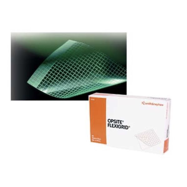 OPSITE FLEXIGRID Pansement adhésif stérile, avec système applicateur, non LPPR, 6 cm x 7 cm (ref. 4628), bt 100