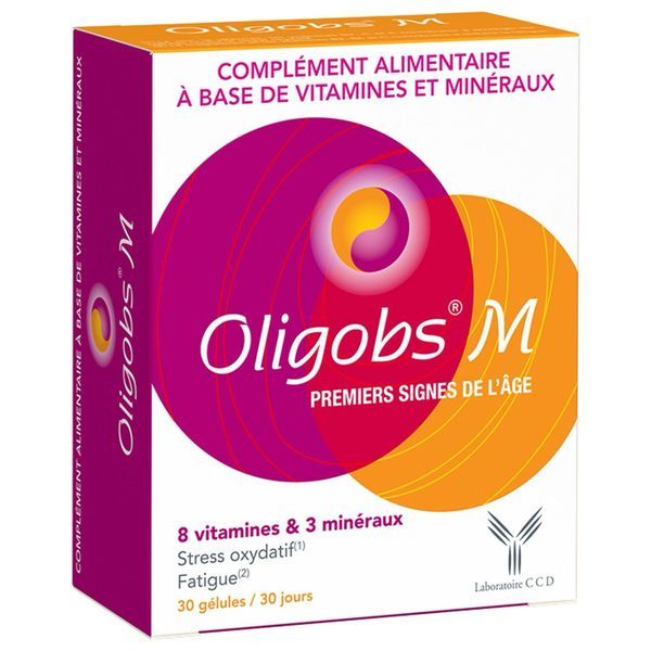 OLIGOBS M Gélule, complément alimentaire à base de vitamines et de minéraux, bt 30
