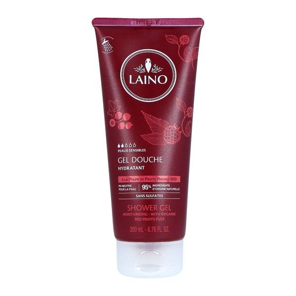 Laino Gel Douche Hydratant A La Pulpe De Fruits Rouges Bio Tube 200 Ml 1