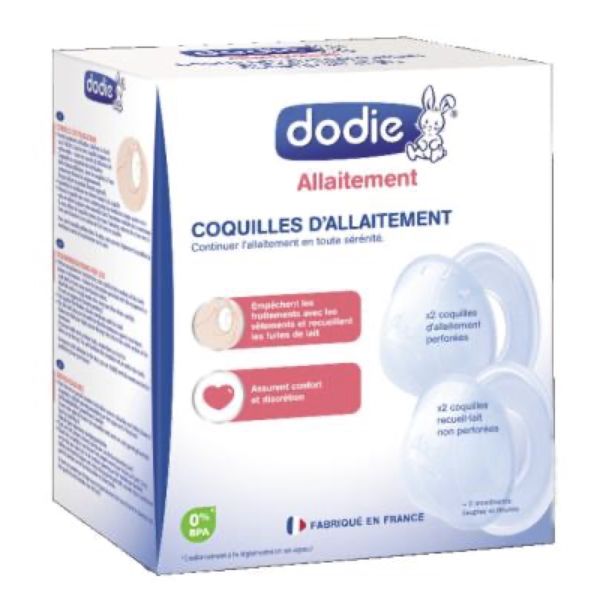 DODIE ALLAITEMENT COQUILLE Coquille d'allaitement avec membrane souple, bt 4