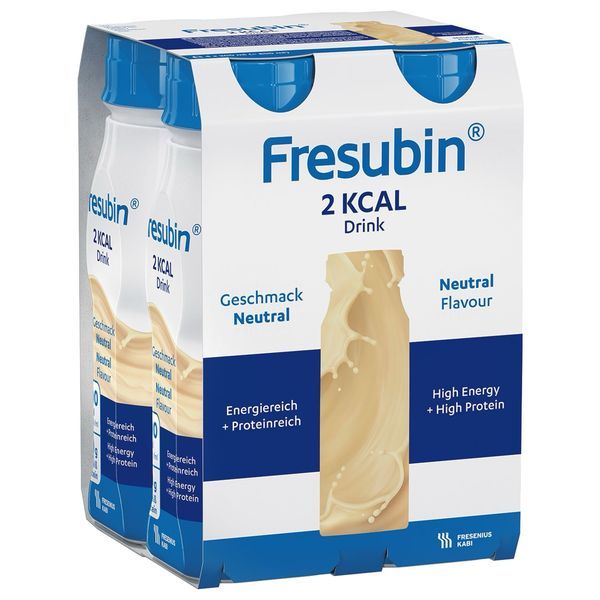 FRESUBIN 2 KCAL DRINK AROME NEUTRE Denrée alimentaire destinée à des fins médicales spéciales, neutre, 200 ml x 4