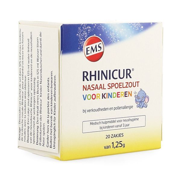 RHINICUR SEL DE RINCAGE NASAL ENFANT Sel de rinçage nasal, bt 20