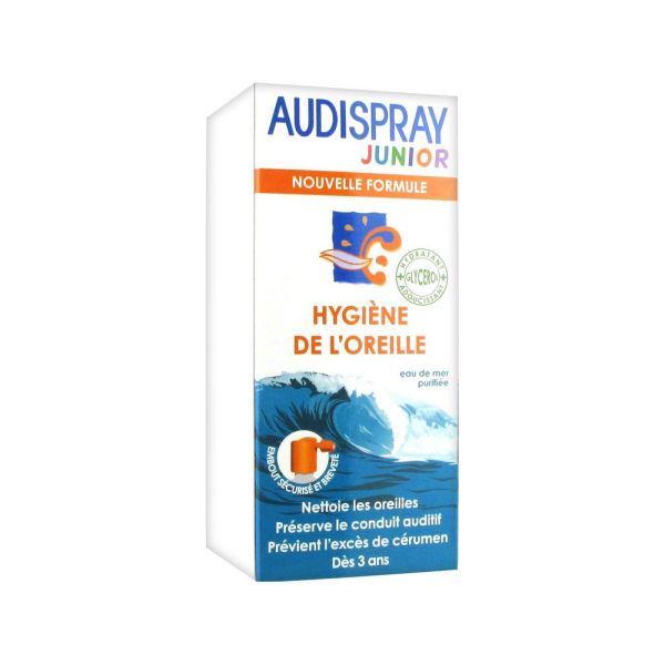 Audispray Junior Solution Eau De Mer Pour Hygiene Auriculaire Flacon 25 Ml 1