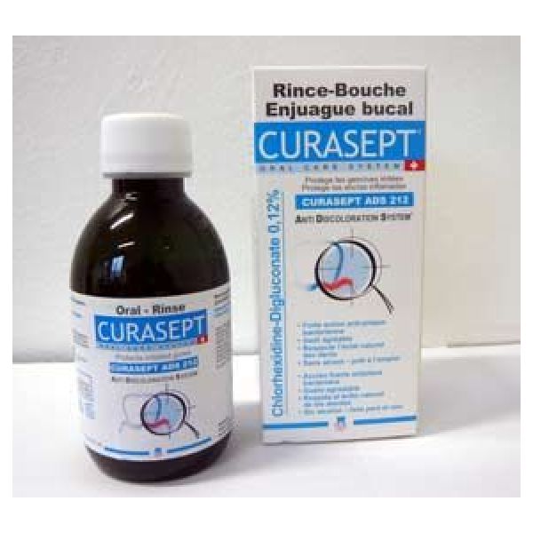 Curasept Ads 212/0,12% Chx Bain De Bouche Liquide Flacon 200 Ml 1