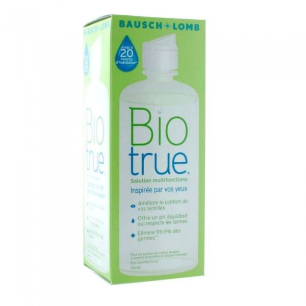 Bausch & Lomb Biotrue Solution Sterile Pour Lentilles Souples + Etui A Lentille Flacon 300 Ml 1