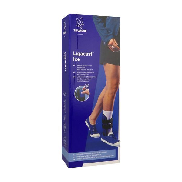 Thuasne Ligacast Ice Attelle Bleu/Noir T0 1