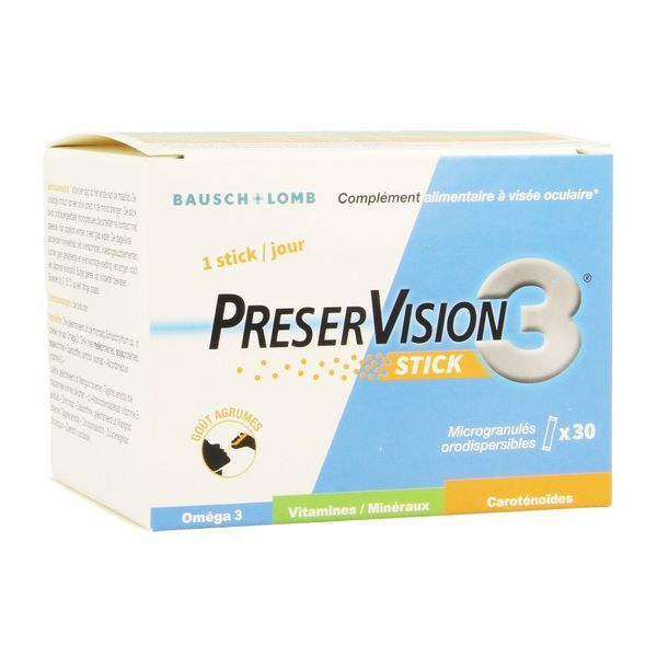 PRESERVISION 3 BOITE DE 30 STICKS