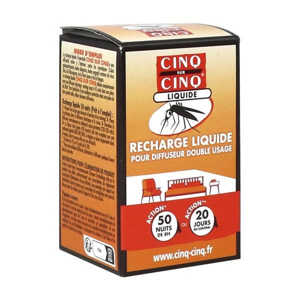 Cinq Sur Cinq Recharge Liquide Pour Diffuseur Electrique Flacon 35 Ml 1