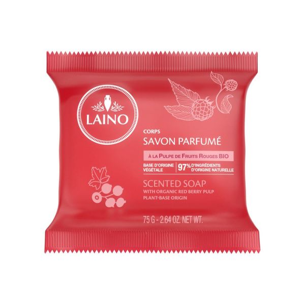 LAINO SAVON SOLIDE FRUITS ROUGES 75 G