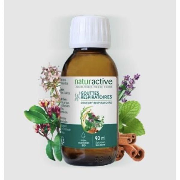 NATURACTIVE GOUTTES RESPIRATOIRES Goutte buvable, complément alimentaire pour le confort respiratoire, fl 45 ml