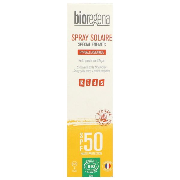 BIOREGENA SPECIAL ENFANTS SPRAY SOLAIRE SPF 50 Spray solaire haute protection, SPF 50, tube 90 ml