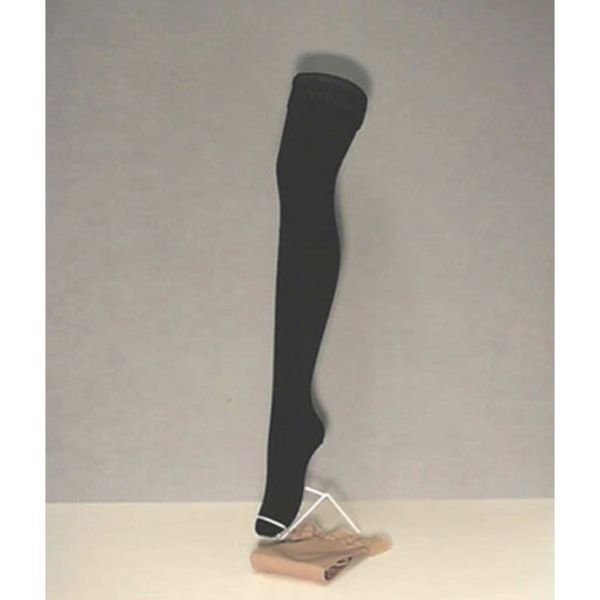 RADIANTE 3 93 COTON Bas cuisse médical de contention antiglisse, classe 3, pied fermé, chair, moyen, taille 1, paire