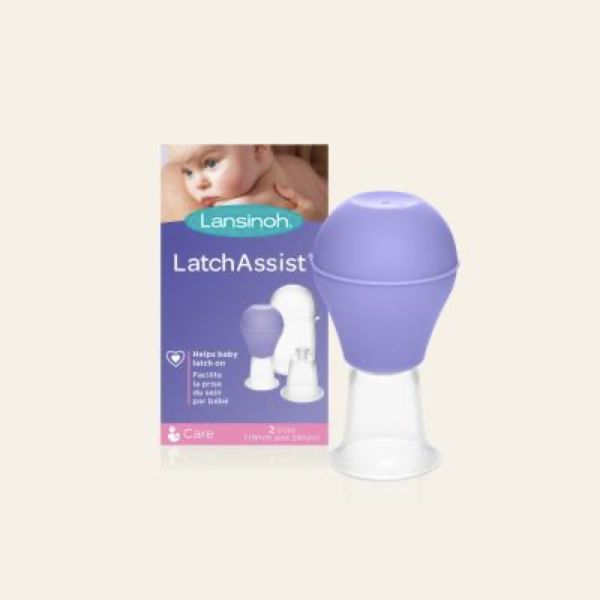 LANSINOH LATCHASSIST Poire avec embout pour mamelon plat et mamelon ombiliqué, unité