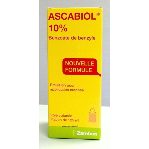 Ascabiol 10% (Benzoate De Benzyle) Emulsion Pour Application Cutanee 125 Ml En Flacon
