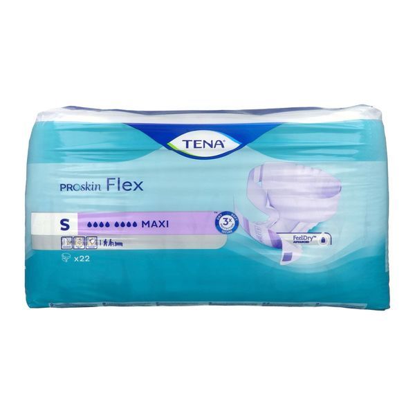 TENA FLEX MAXI Change complet avec ceinture de fixation pour adulte, small (ref. 725122), sac 22