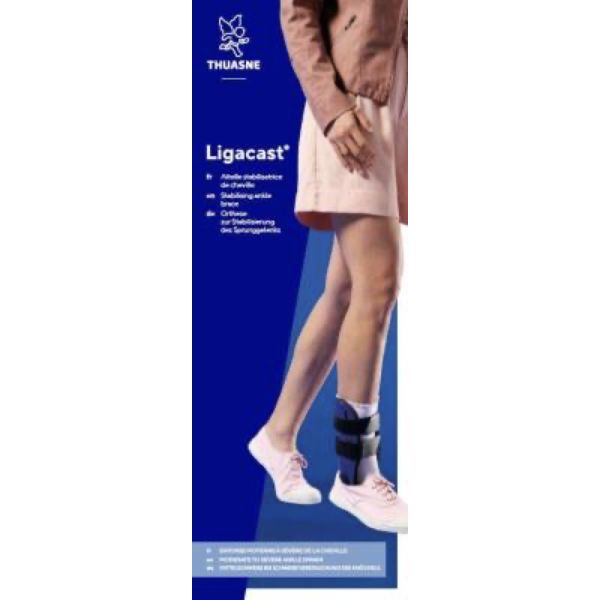 REBEL STANDARD Genouillère ligamentaire rigide articulée, gauche, large (ref. U0340120400502), unité
