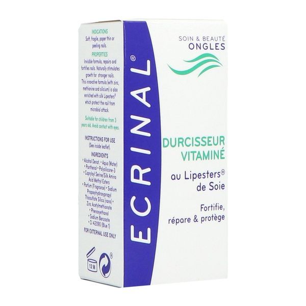ECRINAL ONGLES Durcisseur d'ongles vitaminé au Lipesters de soie, fl 10 ml