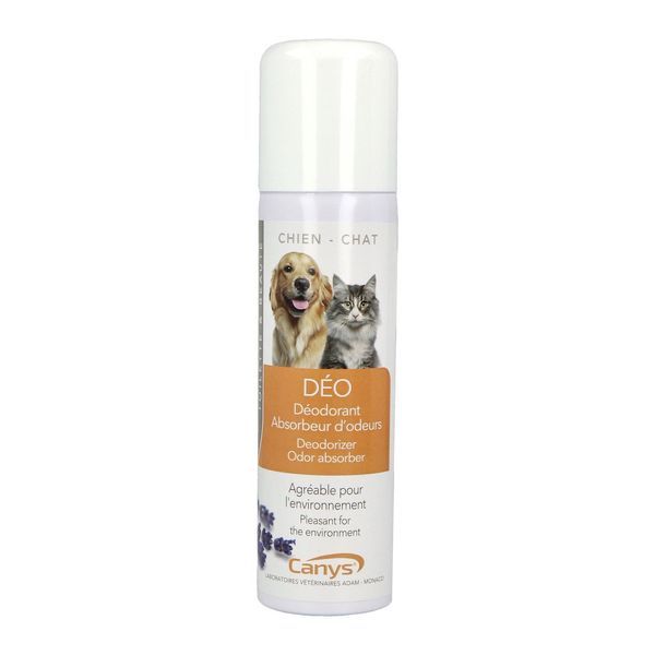 Canys Deodorant Chien Et Chat Absorbeur Odeurs (Mandarine Geraniums Lavande) Sol Ext Aerosol 150 Ml 1