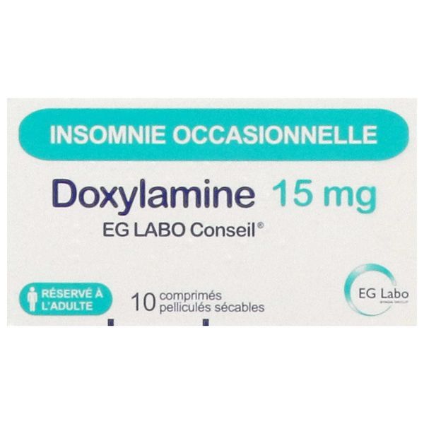 Doxylamine Eg Labo Conseil 15 Mg Comprime Pellicule Secable B/10