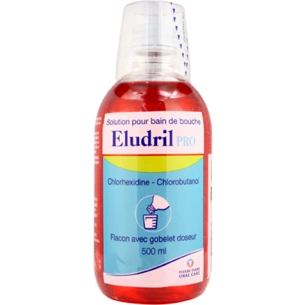 Eludrilpro Solution Pour Bain De Bouche 500 Ml En Flacon + Gobelet B/500